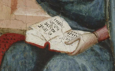 Triptychon mit Madonna und Kind mit der Kreuzigung und der Verkündigung